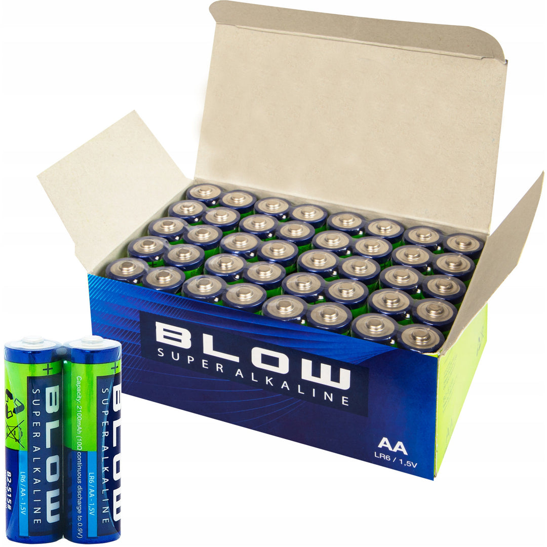 Alkaline AA Blow batteries, LR6, voltage 1.5V, set of 40 pieces