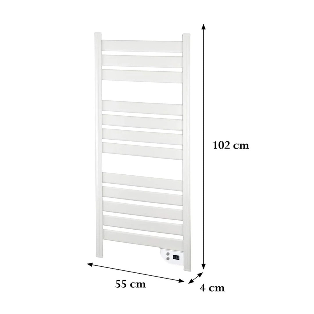 Cronos electric bathroom heater, 500W power, heats rooms up to 6m2, LCD display, AUTO, TIMER, and open window detection functions, TW-500