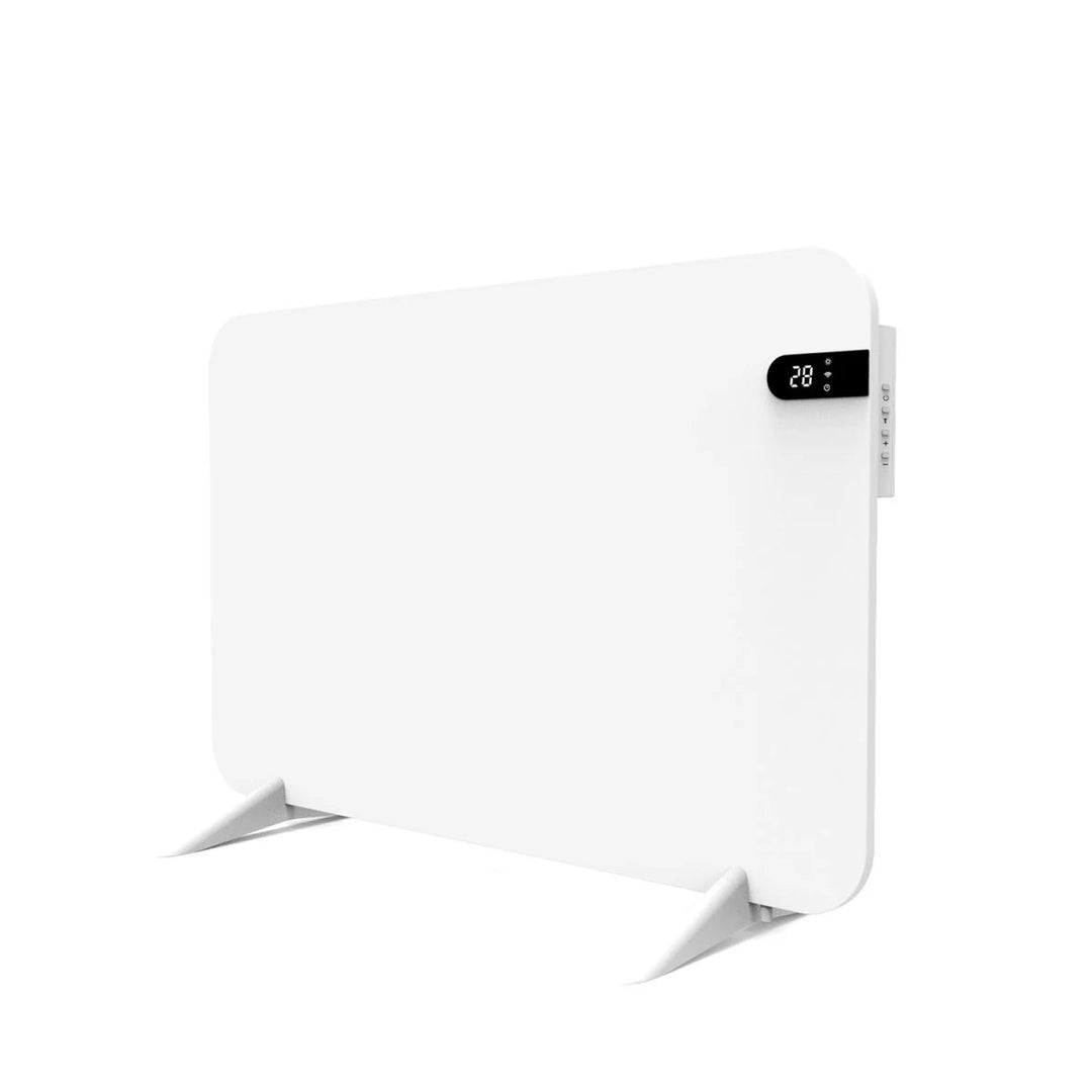 Cronos electric heater, white, 450W power, heats rooms up to 14m2, built-in thermostat, remote control, open window detection function, legs included, WFH-450TW