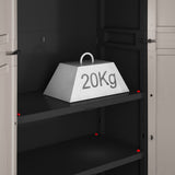 Keter low cabinet, adjustable shelves, reinforced construction, color: gray/black, Pro