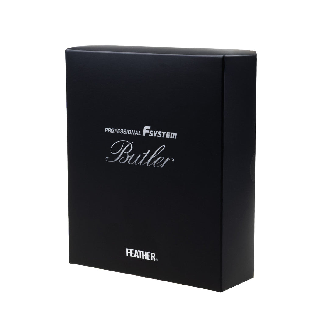 Feather Butler PF-BT razor with replaceable blades, 3 cartridges