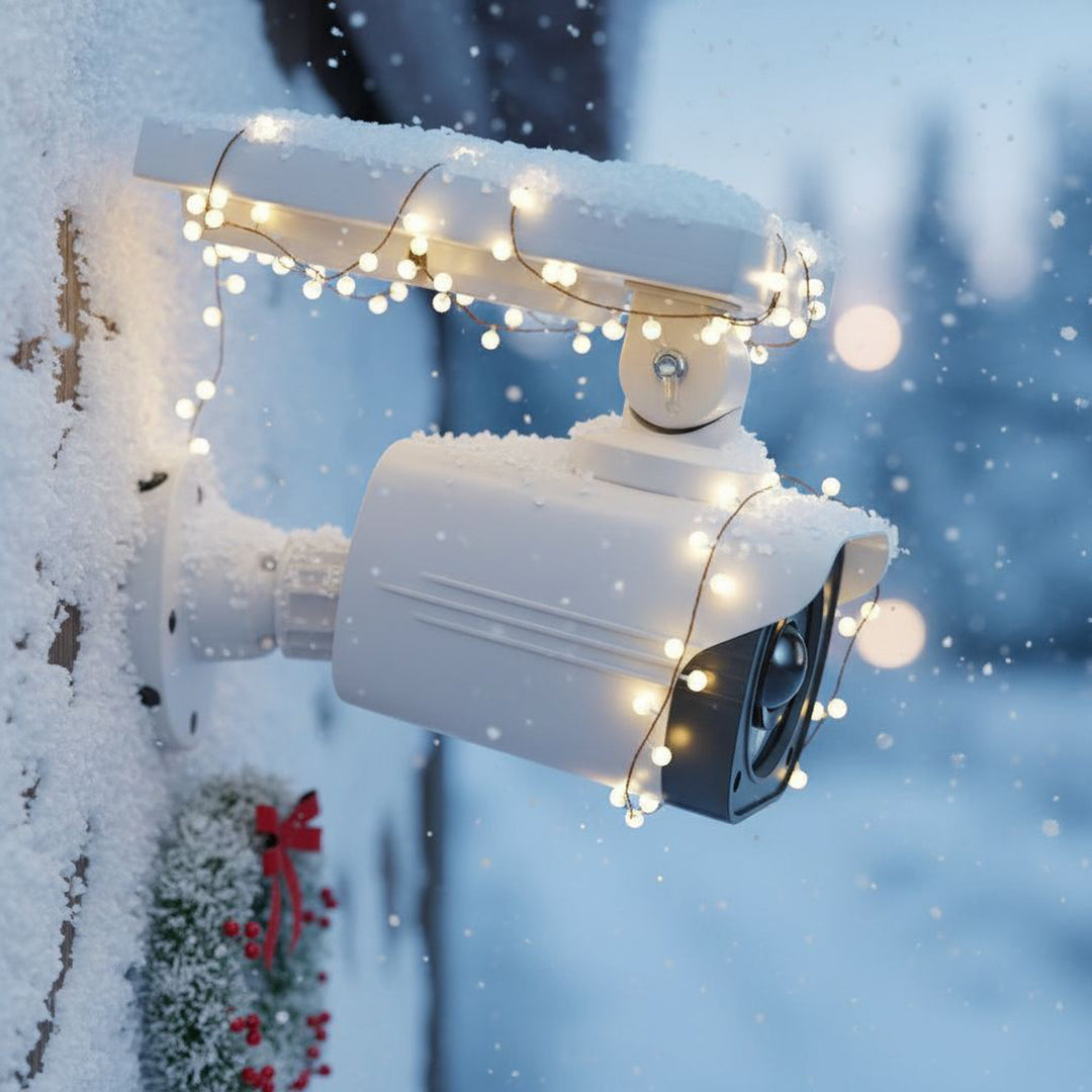 Solar camera dummy, flashing LED, motion sensor, LED lighting, free sticker, SOL1800S, 2 pieces