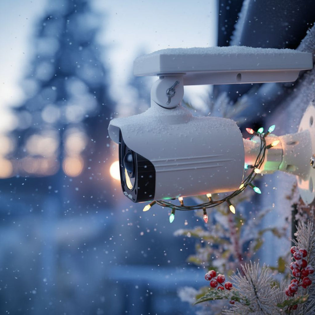 Solar camera dummy, flashing LED, motion sensor, LED lighting, free sticker, SOL1800S, 2 pieces