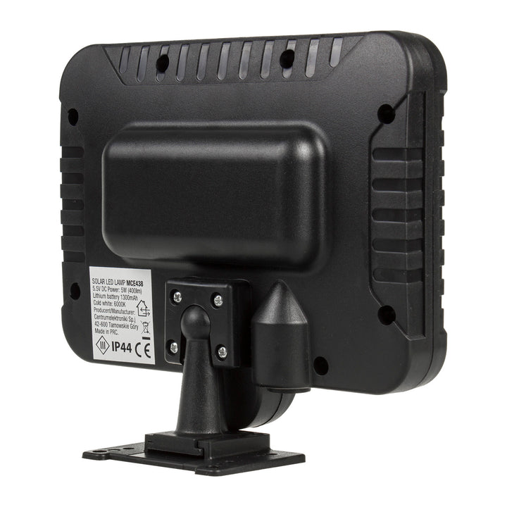 Solar LED floodlight with Maclean motion sensor, IP44, 5W, 400lm, 6000K, 1300 mAh lithium battery, 5.5V DC MCE438, 2 pieces