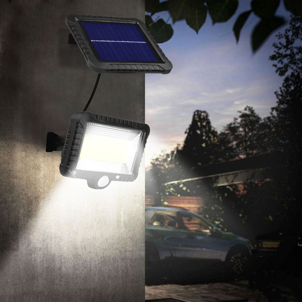 Solar LED floodlight with Maclean motion sensor, IP44, 5W, 400lm, 6000K, 1300 mAh lithium battery, 5.5V DC MCE438, 2 pieces