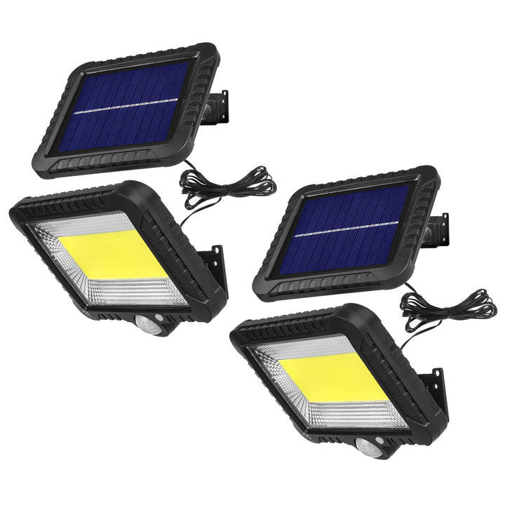 Solar LED floodlight with Maclean motion sensor, IP44, 5W, 400lm, 6000K, 1300 mAh lithium battery, 5.5V DC MCE438, 2 pieces