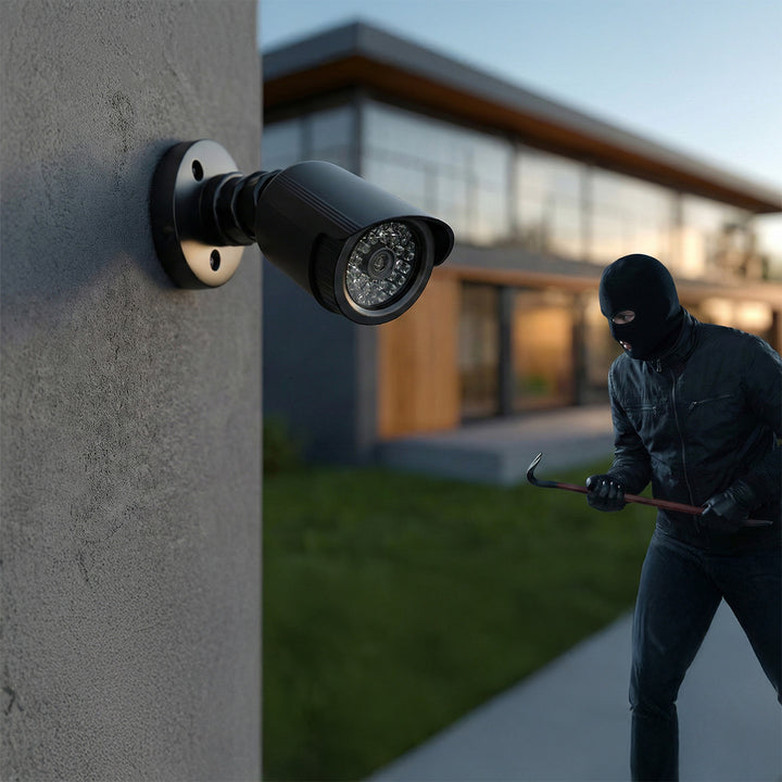 Set of two dummy tube cameras, IR LEDs, black, 2xAA power supply (included), ABS, IR1800 BT