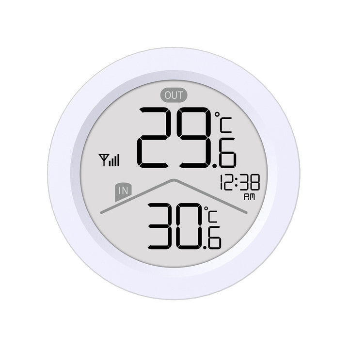 GreenBlue wireless weather station, IN/OUT temperature, clock, °C/°F selectable, range up to 60 m, GB162, 4x AAA battery