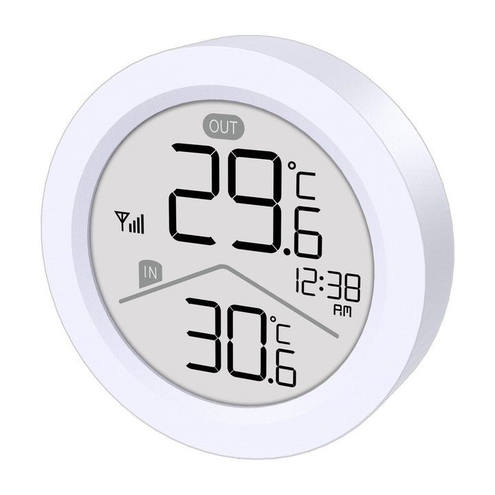 GreenBlue wireless weather station, IN/OUT temperature, clock, °C/°F selectable, range up to 60 m, GB162, 4x AAA battery