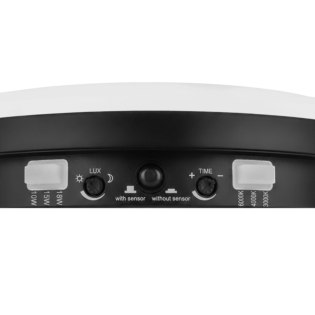 Maclean LED Light with Motion Sensor, PIR Sensor, Black, 10W/15W/18W, IP65, Color Temperature Adjustment 3000/4000/6000K, MCE535 B