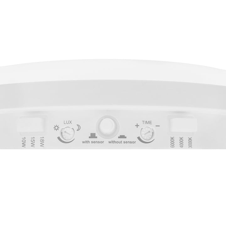 Maclean LED Lamp with Motion Sensor, PIR Sensor, White, 10W/15W/18W, IP65, Adjustable Color Temperature 3000K/4000K/6000K, MCE535 W