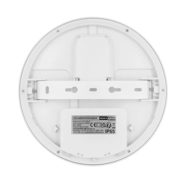 Maclean LED Lamp with Motion Sensor, PIR Sensor, White, 10W/15W/18W, IP65, Adjustable Color Temperature 3000K/4000K/6000K, MCE535 W