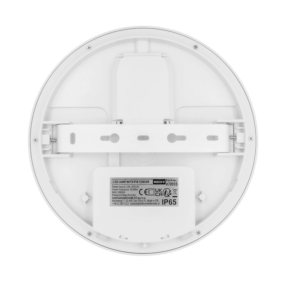 Maclean LED Lamp with Motion Sensor, PIR Sensor, White, 10W/15W/18W, IP65, Adjustable Color Temperature 3000K/4000K/6000K, MCE535 W
