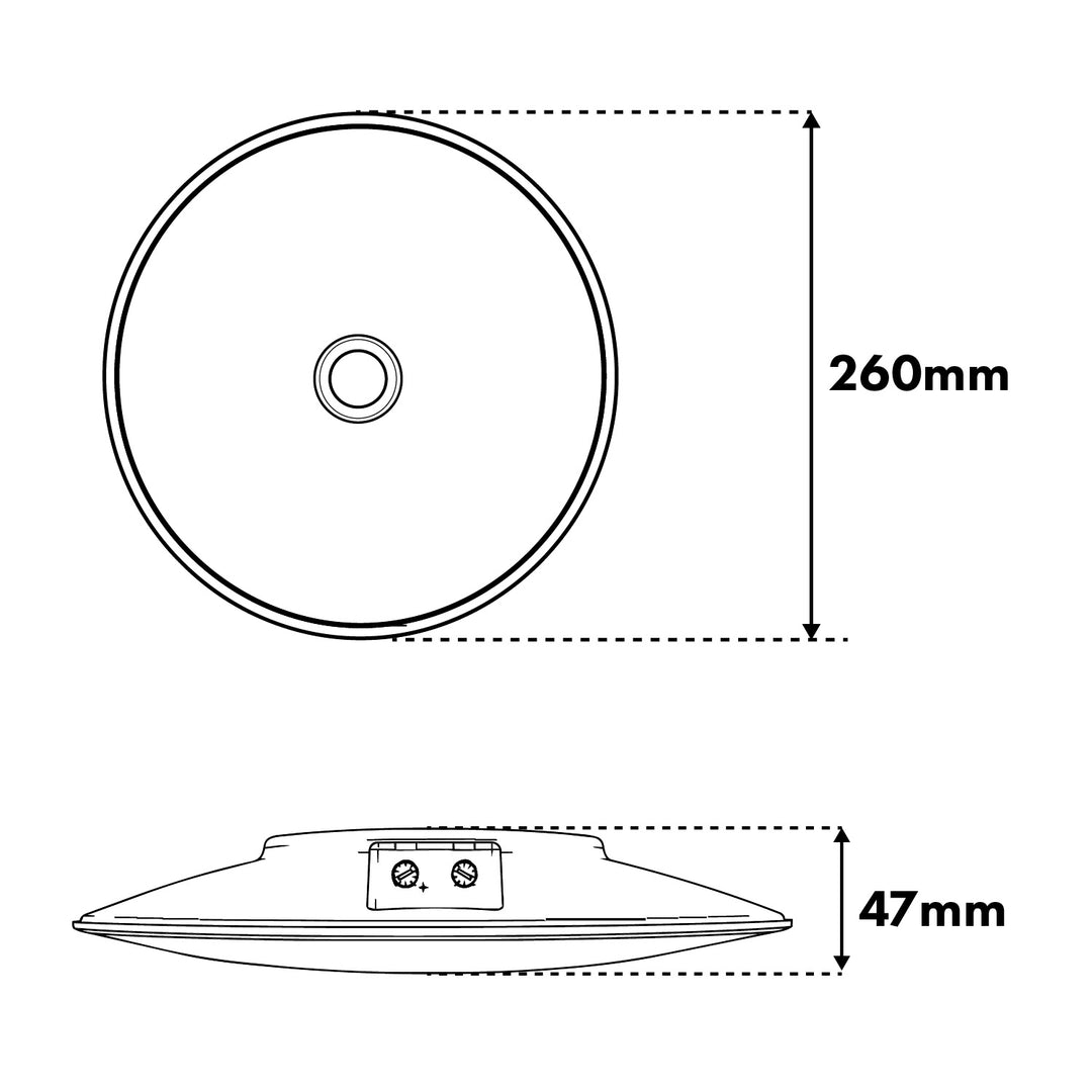 Maclean LED Ceiling Light with PIR Sensor, 15W, 1300 lm, IP54, 220–240 V~ 50/60 Hz, MCE537