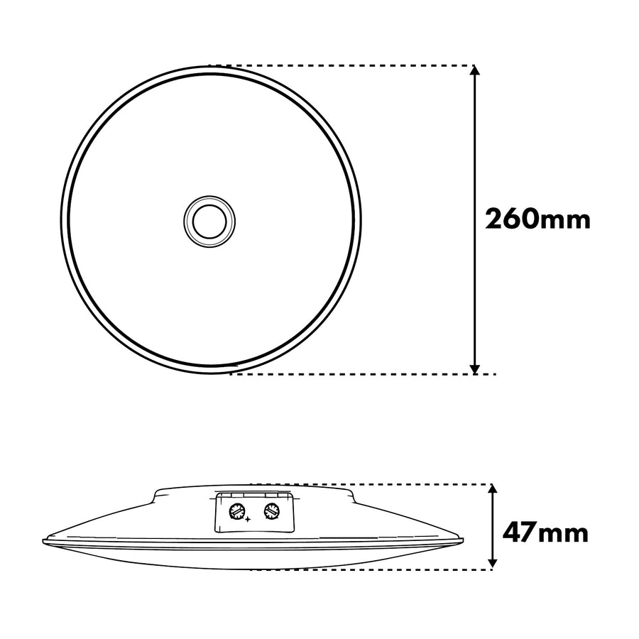 Maclean LED Ceiling Light with PIR Sensor, 15W, 1300 lm, IP54, 220–240 V~ 50/60 Hz, MCE537