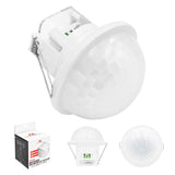 Maclean PIR Motion Sensor, flush-mounted, detection range 10x40m, 1000W/2000W, 220-240V AC, 50/60Hz, IP54, MCE822