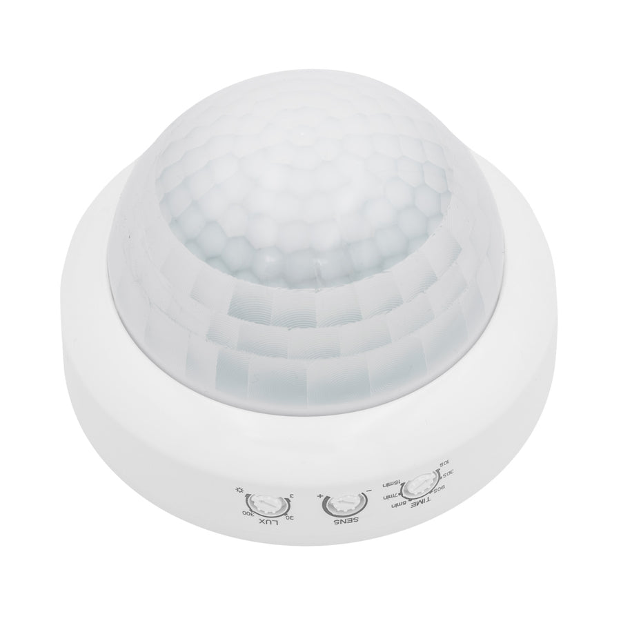 Maclean PIR Motion Sensor, Surface-Mount, Range 10x40m, 1000W/2000W, 220-240V AC, 50/60Hz, MCE823