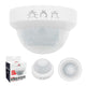 Maclean PIR Motion Sensor, Surface-Mount, Range 10x40m, 1000W/2000W, 220-240V AC, 50/60Hz, MCE823