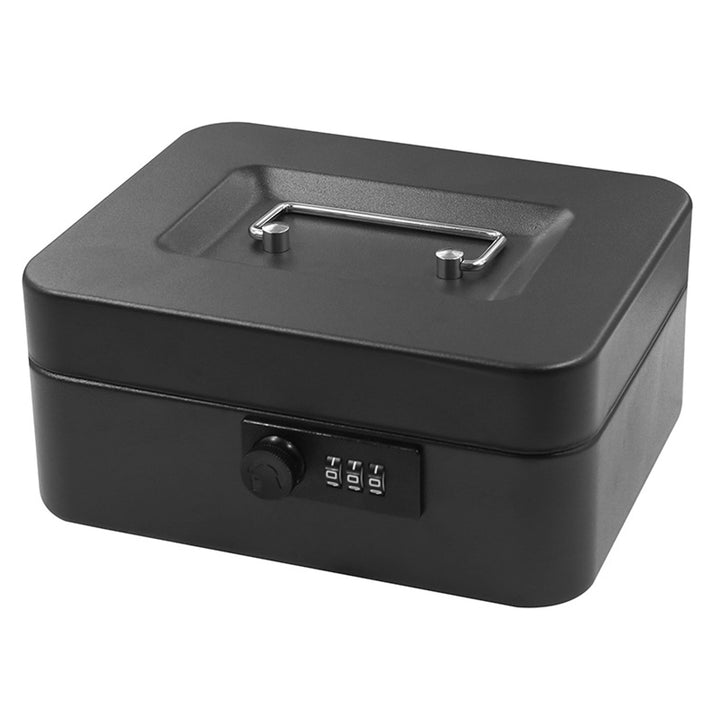 Tracer cash box, carrying handle, hidden compartment, black, Cash Saver