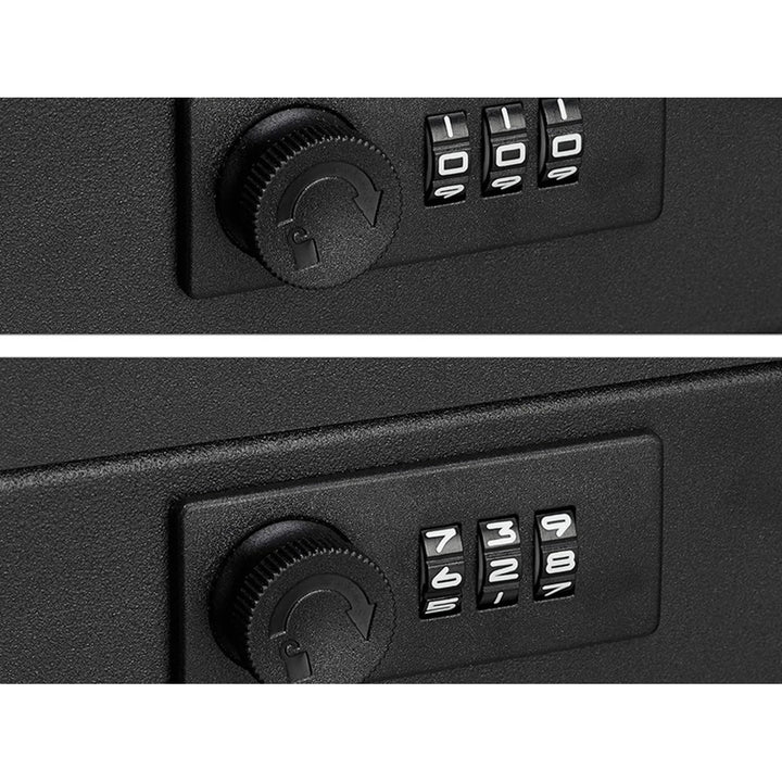 Tracer cash box, carrying handle, hidden compartment, black, Cash Saver