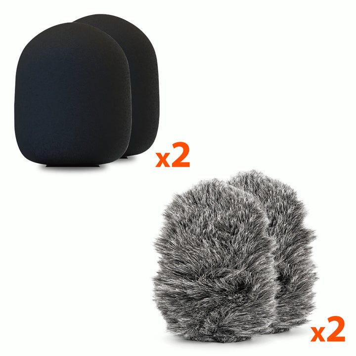 MICRO-MIC DUO - 2x wireless lapel microphone (set), clip-on, iOS & Android (OTG), mini, super-sensitive. USB-C & LIGHTNING, Mediatech