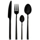 AMBITION Como Black 24-piece cutlery set for 6 people