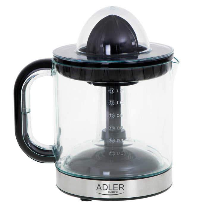 Adler citrus juicer, capacity 1.2 l, maximum power 60 W, black, AD 4012