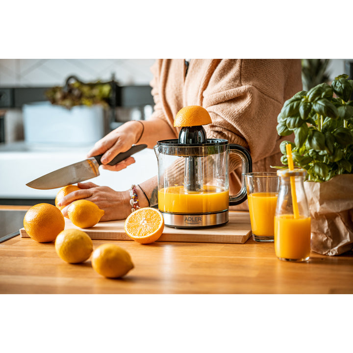 Adler citrus juicer, capacity 1.2 l, maximum power 60 W, black, AD 4012