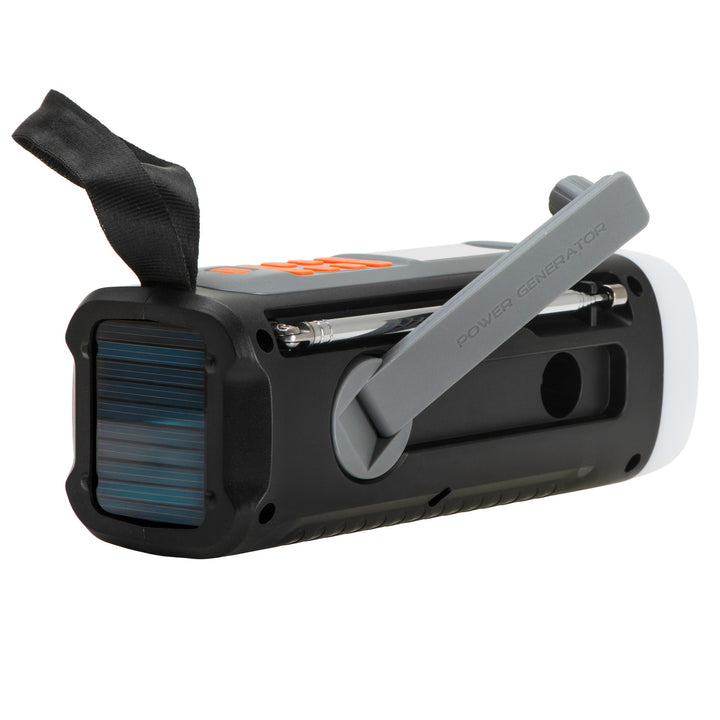 Adler emergency radio, with solar panel, crank and power bank, Bluetooth 5.0, 4W LED flashlight, 4500 mAh, AD 1920