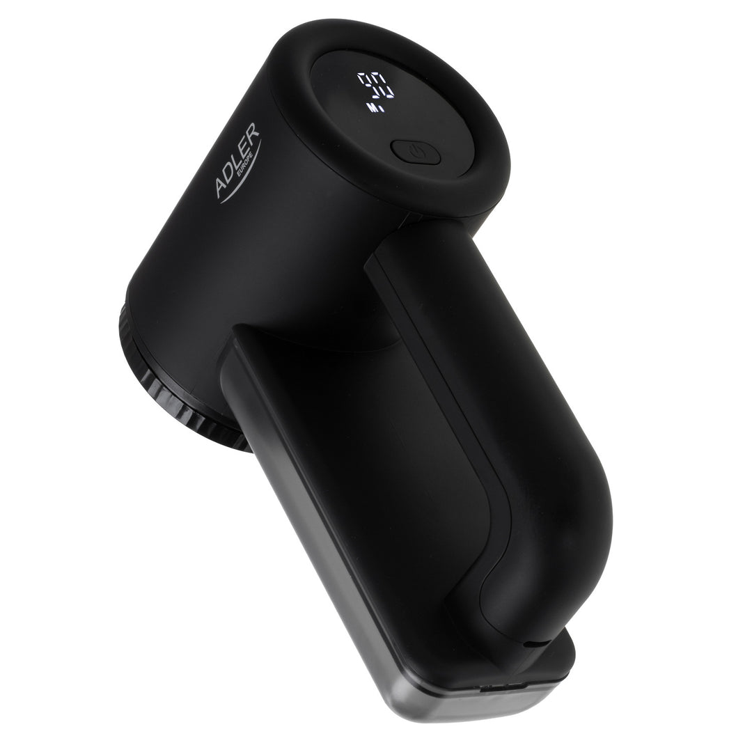 Adler fabric shaver, LCD display, 3 operating speeds, black, AD 9617 black