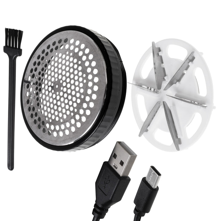 Adler fabric shaver, LCD display, 3 operating speeds, black, AD 9617 black