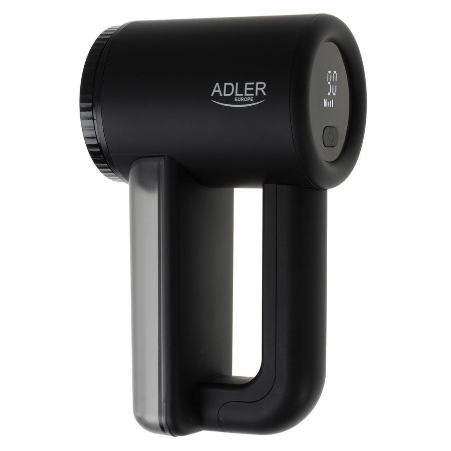 Adler fabric shaver, LCD display, 3 operating speeds, black, AD 9617 black