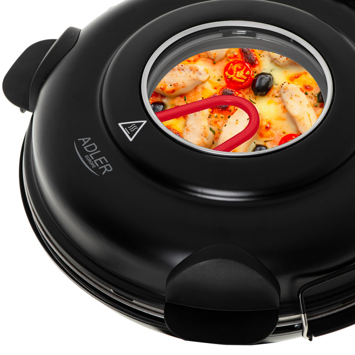 Adler pizza oven, temperature control up to 400°C, ceramic stone, two heating elements, AD 6314