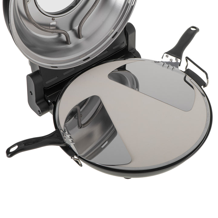 Adler pizza oven, temperature control up to 400°C, ceramic stone, two heating elements, AD 6314