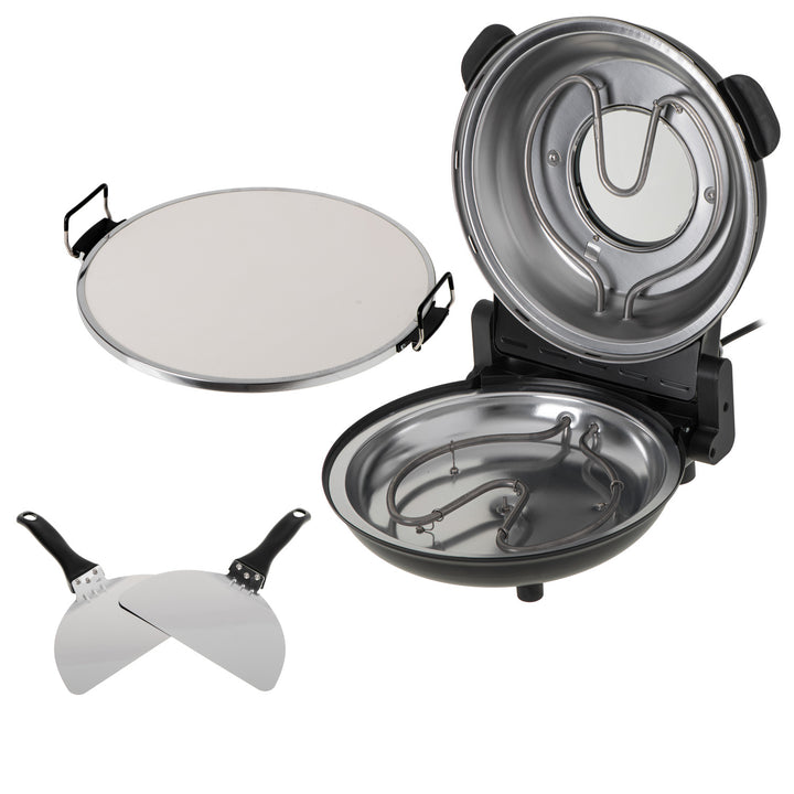 Adler pizza oven, temperature control up to 400°C, ceramic stone, two heating elements, AD 6314