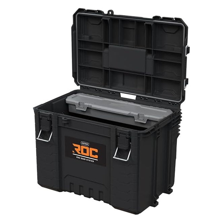 Keter ROC XL Pro Gear 2.0 tool box, load capacity 72 kg, Pro Mount handles, can be hung on the wall, 256980