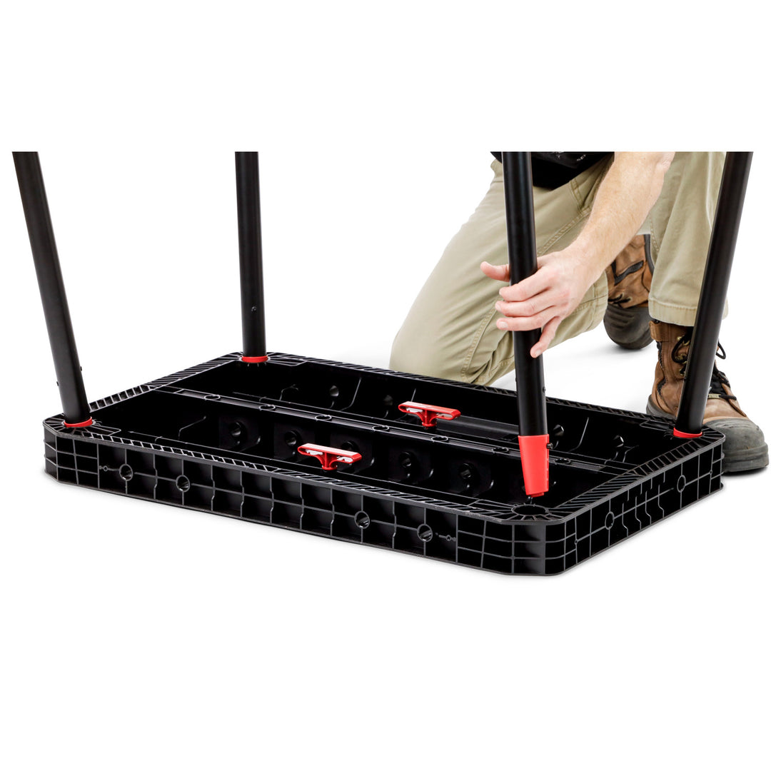 Keter Ultimate Workbench, foldable, load capacity up to 453 kg, assembly in 30 seconds, large work surface with 3/4-inch holes, portable, 262936