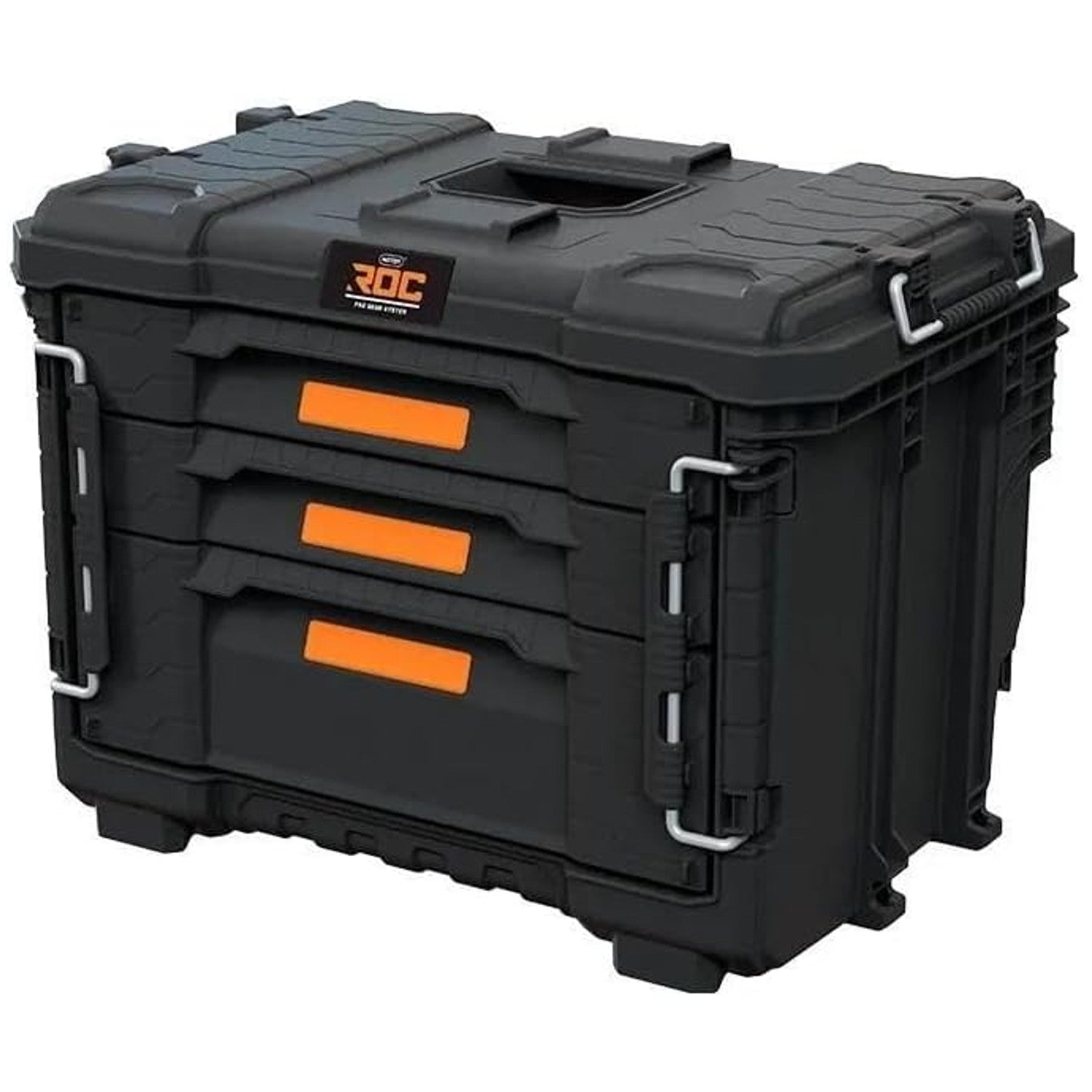Keter Roc Pro Keter ROC Pro Gear 2.0 XL Tool Box, with three drawers, included divid ...