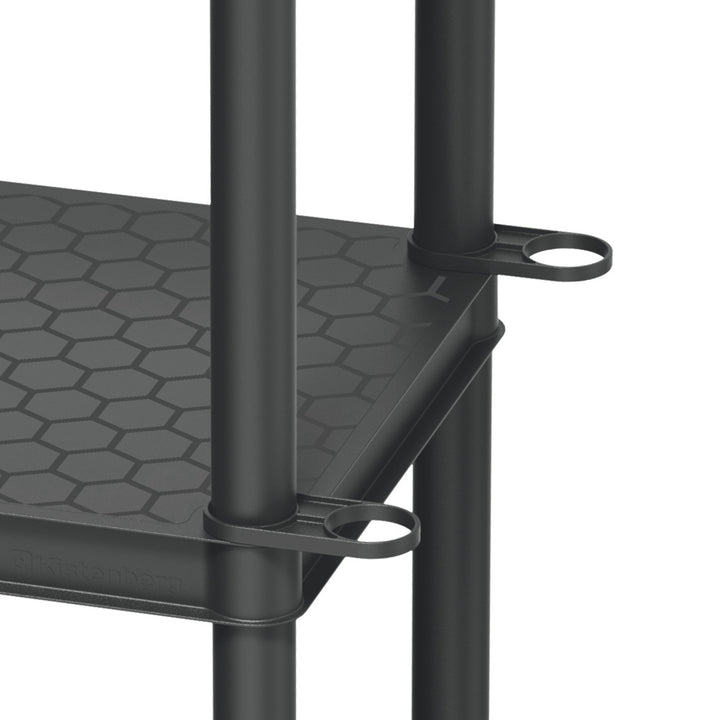 Stackaro Solid 60 Kistenberg shelf unit, max. total load 185 kg, 4 shelves, wall mounting, KSS60L4HD-S411