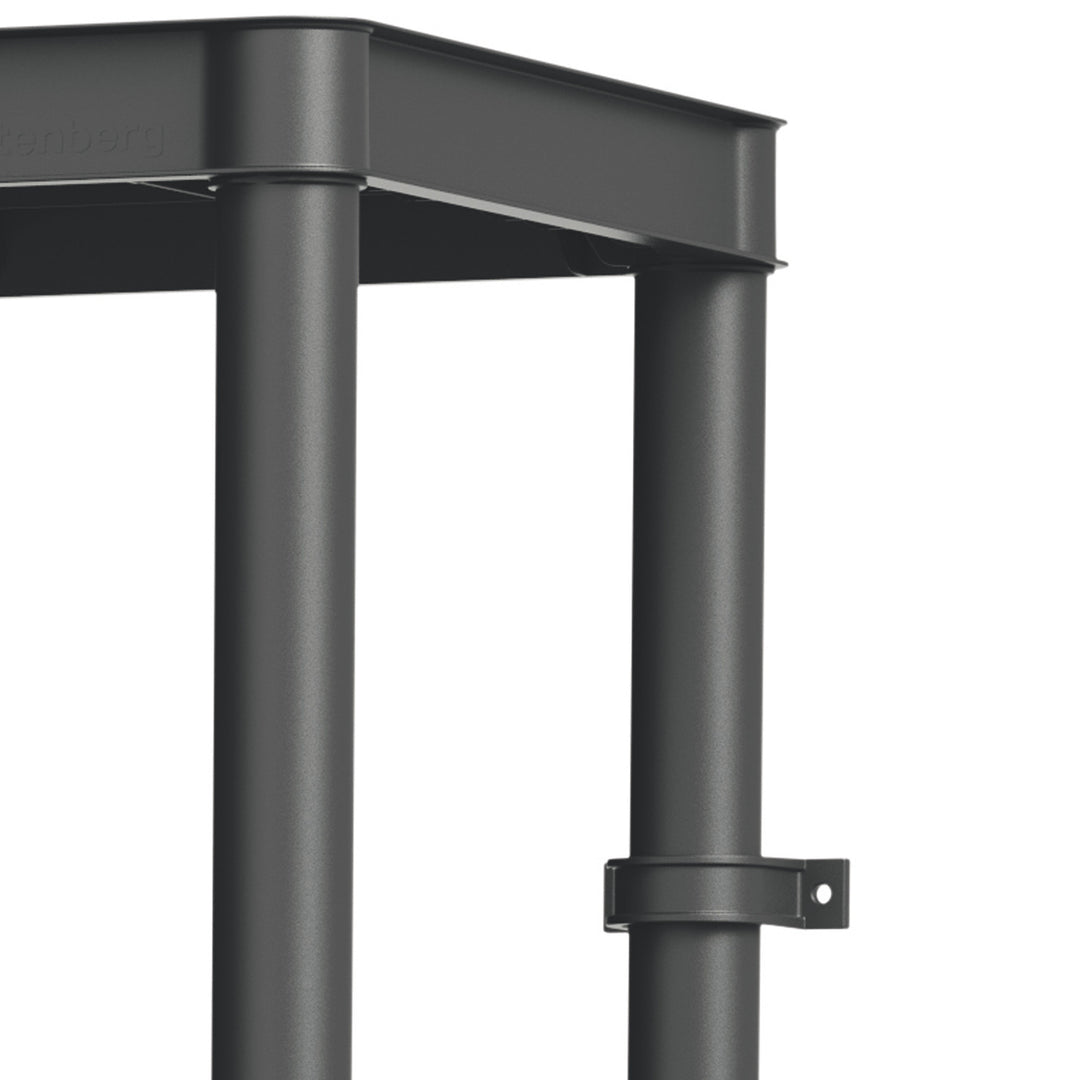 Stackaro Solid 60 Kistenberg shelf unit, max. total load 185 kg, 4 shelves, wall mounting, KSS60L4HD-S411