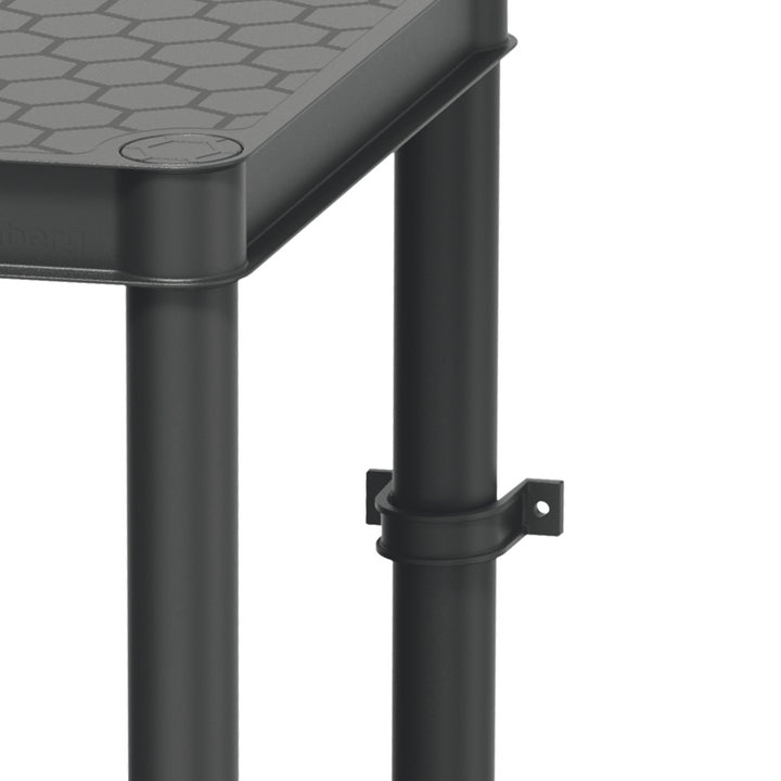 Stackaro Solid 60 Kistenberg shelf unit, max. total load 185 kg, 4 shelves, wall mounting, KSS60L4HD-S411