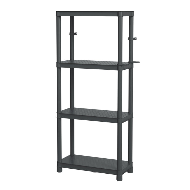 Stackaro Solid 60 Kistenberg shelf unit, max. total load 185 kg, 4 shelves, wall mounting, KSS60L4HD-S411