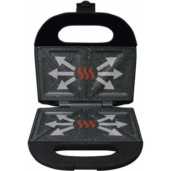 Eldom sandwich maker, non-stick ceramic coating, fast heating, 750W power, quick cleaning, LED indicator light, non-slip feet, ST11G