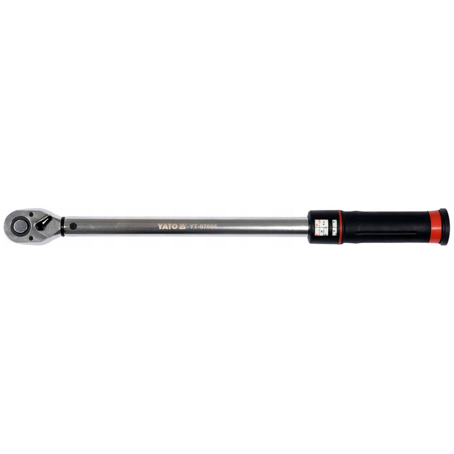 Yato torque wrench, made of chrome-molybdenum steel, packed in a case, torque scale located in the wrench handle, YT-07605