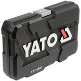 Yato professional tool set, socket wrenches and sockets, made of chrome-vanadium steel, 56 pieces, sockets with AS-Drive system, in a case, YT-14501