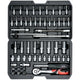 Yato professional tool set, socket wrenches and sockets, made of chrome-vanadium steel, 56 pieces, sockets with AS-Drive system, in a case, YT-14501