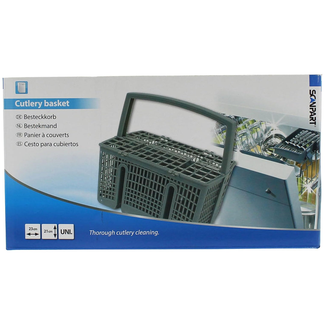 Universal cutlery basket with compartments for dishwashers Scanpart