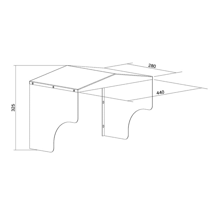 Maclean EV Charger Cover, stainless steel, dimensions 28x32.5x44 cm, MC-902