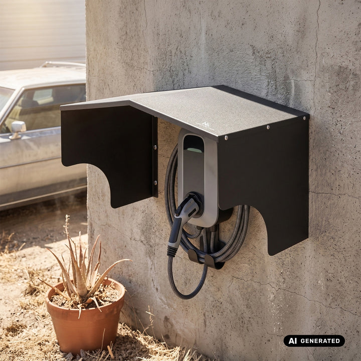 Maclean EV Charger Cover, stainless steel, dimensions 28x32.5x44 cm, MC-902