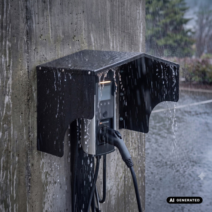 Maclean EV Charger Cover, stainless steel, dimensions 28x32.5x44 cm, MC-902